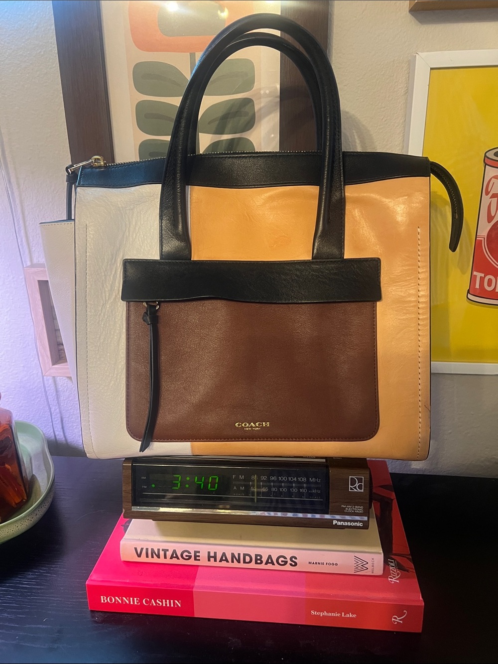 Coach Bleecker Colorblock Carryall Riley